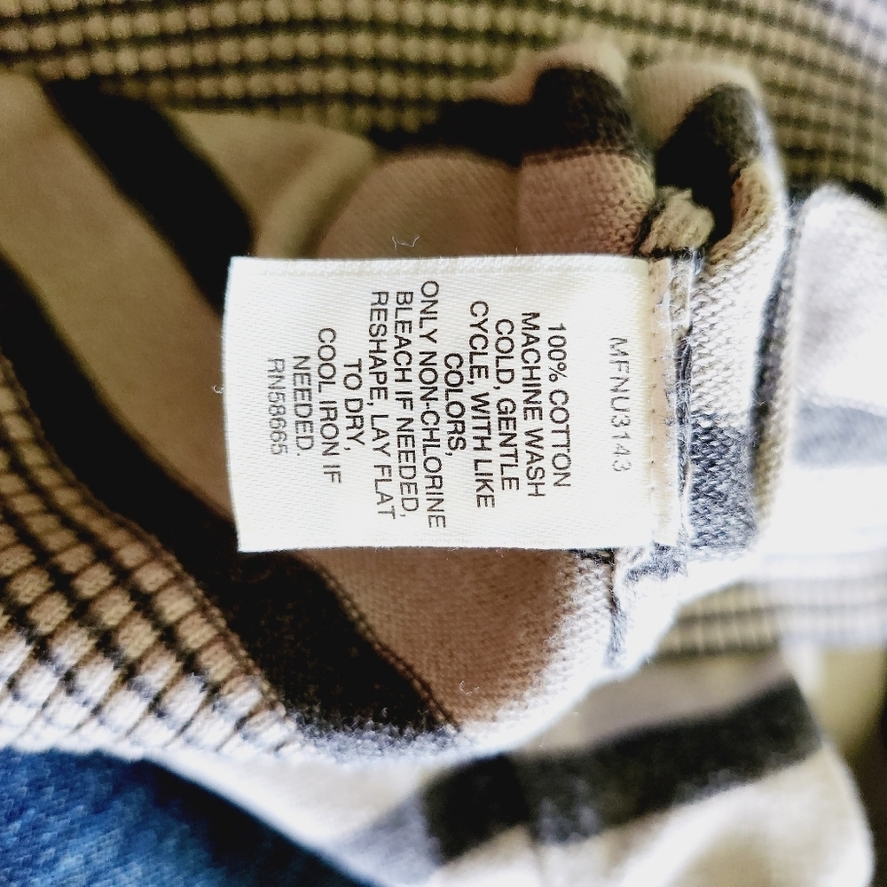 14TH & UNION full zipper striped sweater - Picture 5 of 5